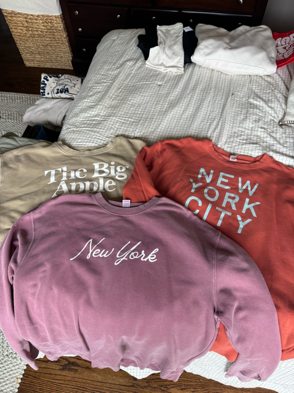 Set of 3- New York Script Sweatshirts